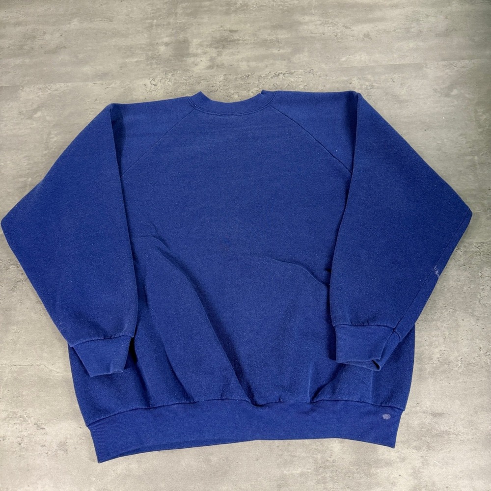 Vintage 80s Bingo Forever Housework Whenever Sweatshirt XL‎ Blue Funny Trad Wife - Picture 3 of 7